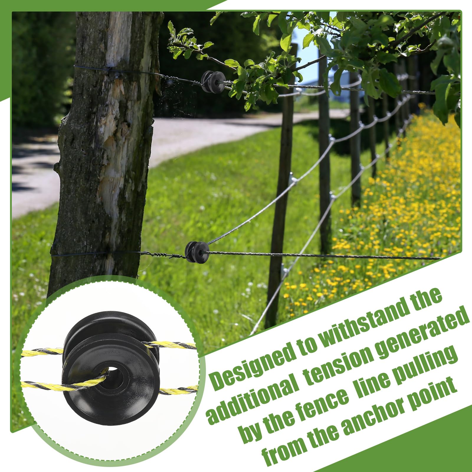 Snapklik.com : Pangda 50 Pcs Circular Ring Corner Post Electric Fence ...