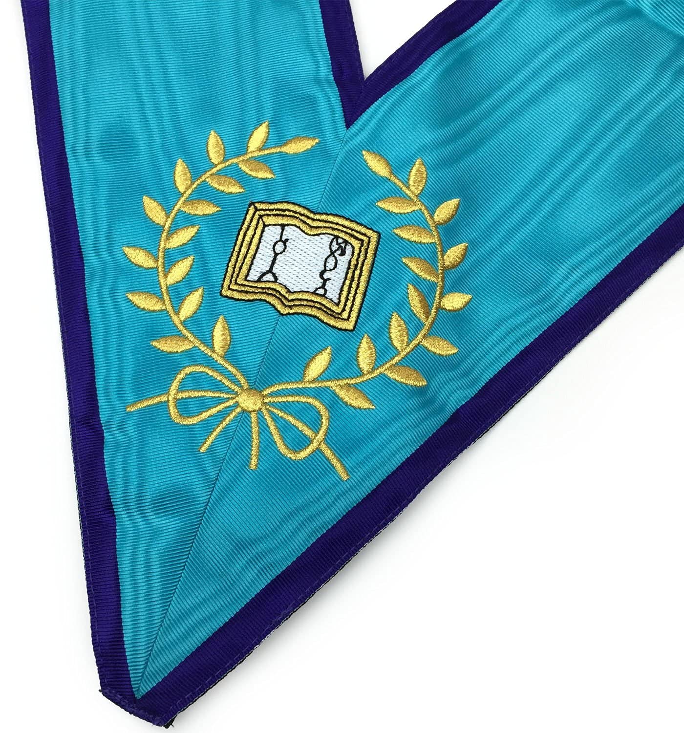 BRICKS MASONS Officers Memphis Misraim French Regulation Officer Collar Set - Machine Embroidery