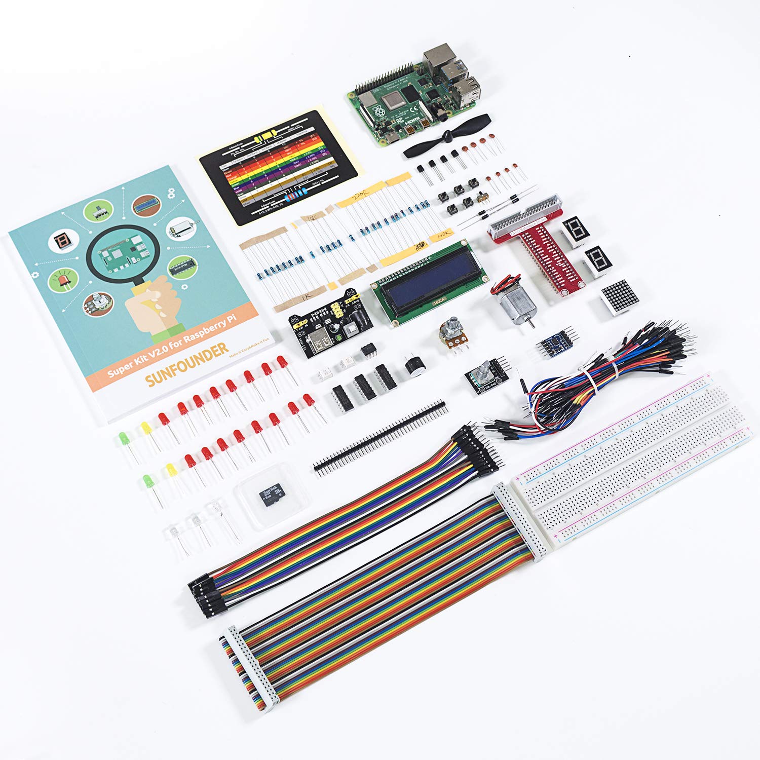 Amazon.com: SunFounder Raspberry Pi 4 Starter Kit Project Super 