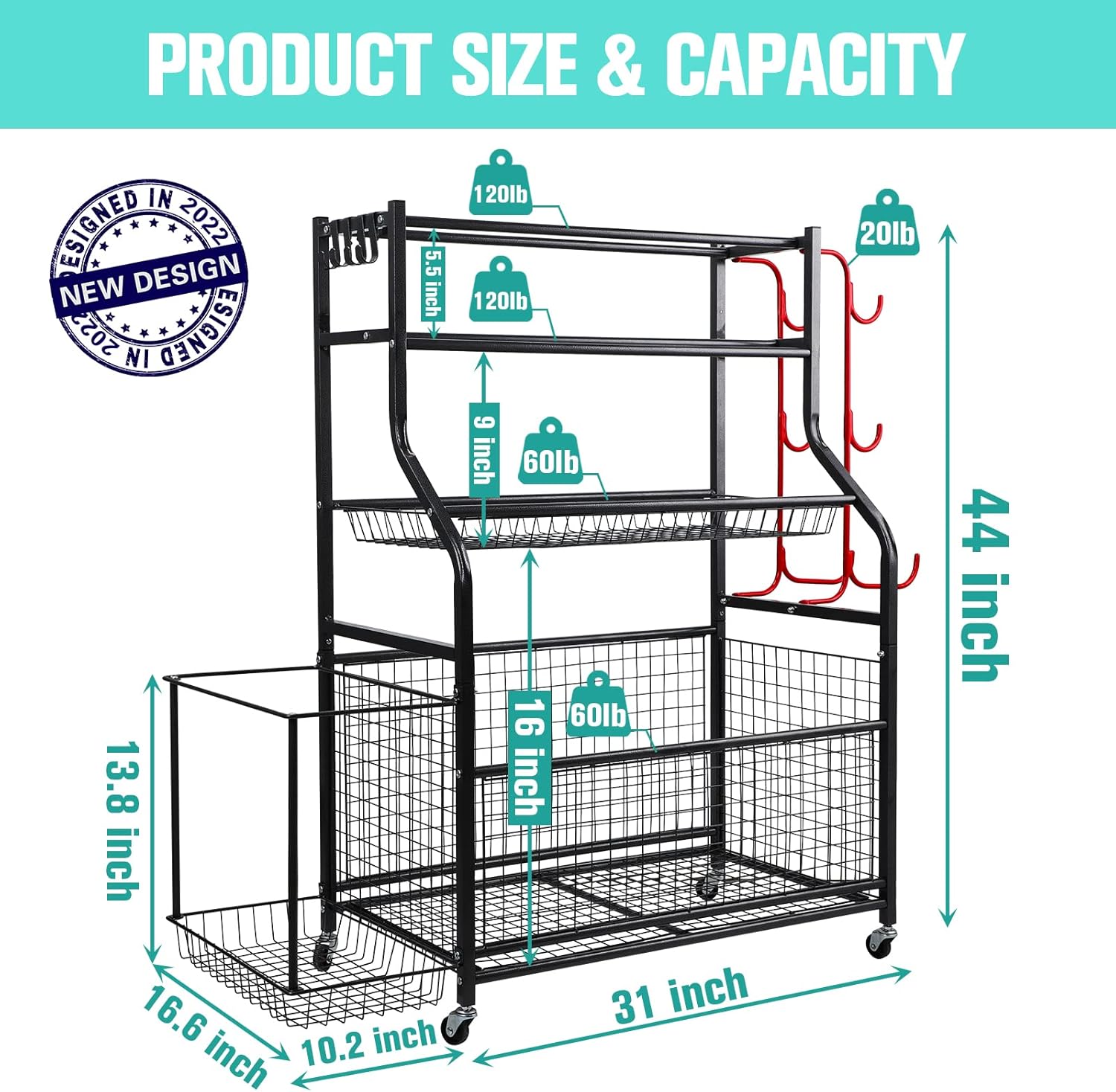 Buy Kanmart Dumbbell Rack, Weight Rack for Dumbbells, Home Gym Storage ...