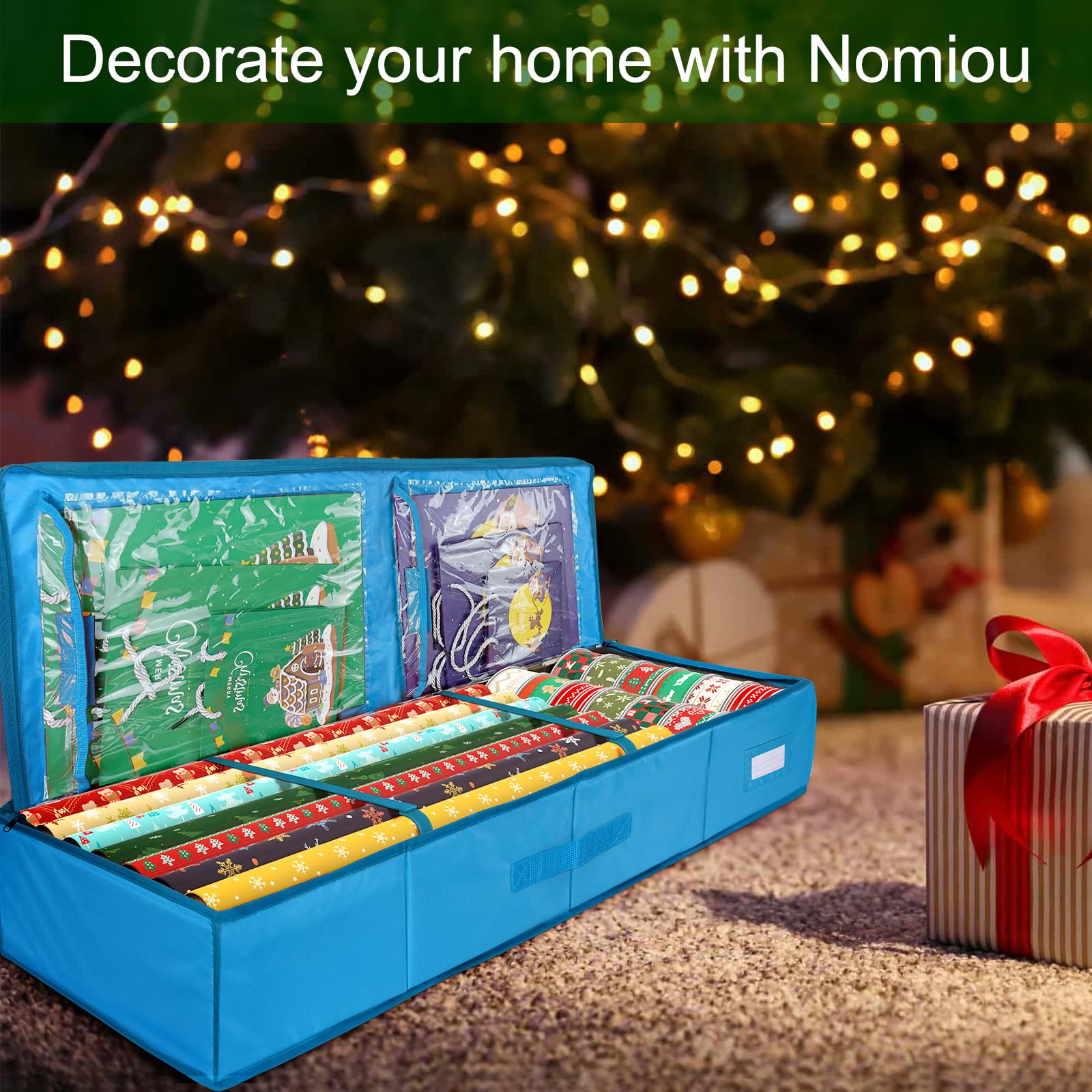 Organizzatore Carta Regalo VMUTGA - Borsa Con 3 Scomparti, 82x13x34 Cm - Foto 12