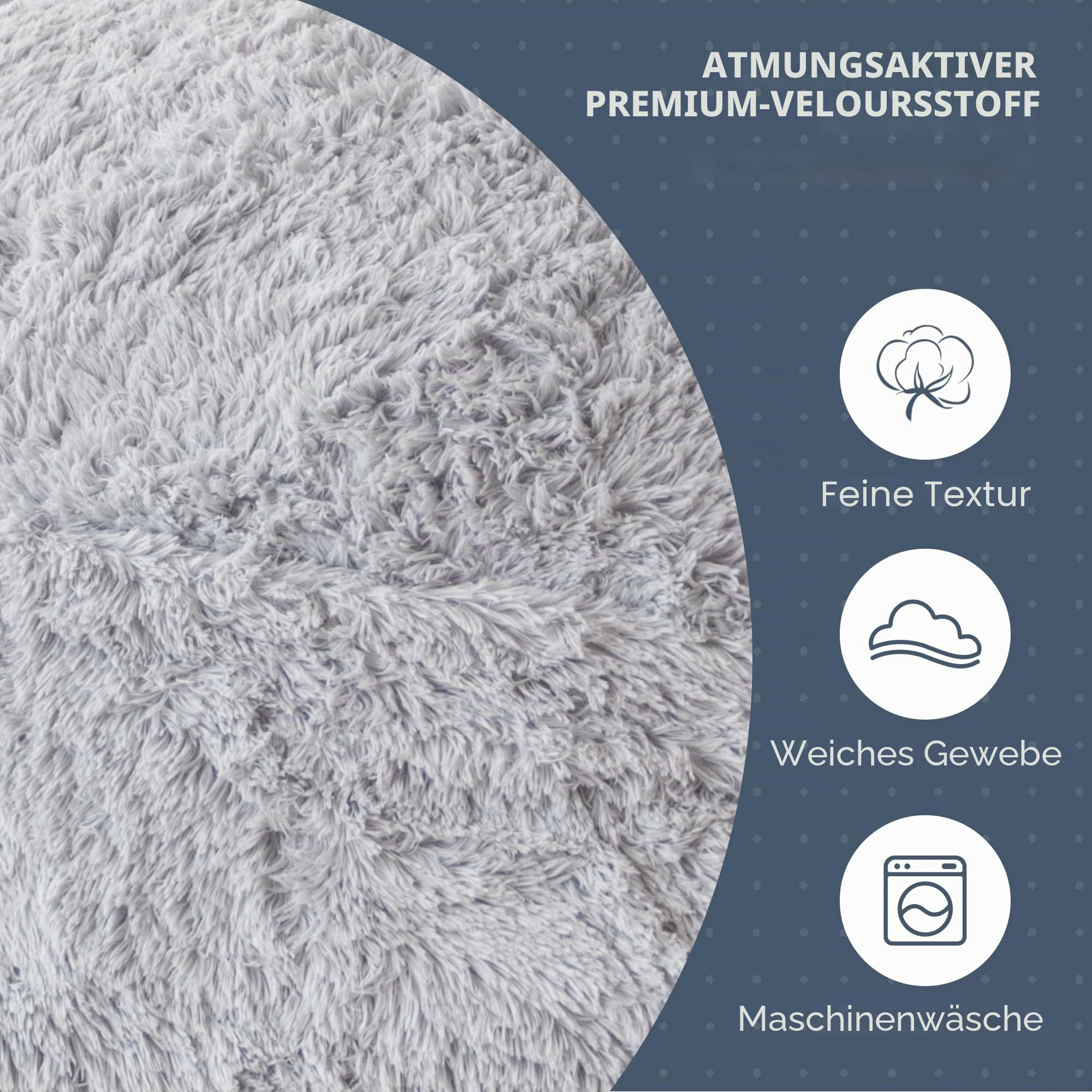 MAXYOYO Riesiges Sitzsackbett – umwandelbar vom Sitzsack zum Bett – großes Sofa mit Plüschbezug und Flauschiger Füllung im Lieferumfang enthalten, für Erwachsene, Paare, Gäste (Grau, Doppelt)
