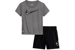 Toddler's Nike Sportswear Club Fleece Set (2T, Black/Grey)