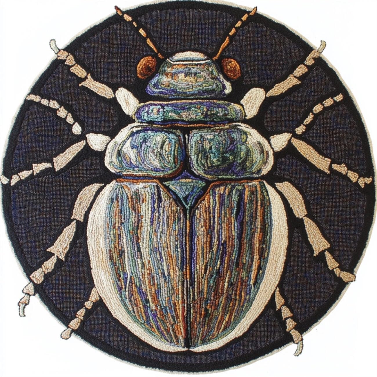 Kitquiver Tapestry Kits for Adults Cartoon Insects 60x60cm