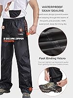 Vista 8 de Rodeel Traje impermeable para pesca para hombres (conjunto de chaqueta y pantalón de lluvia)