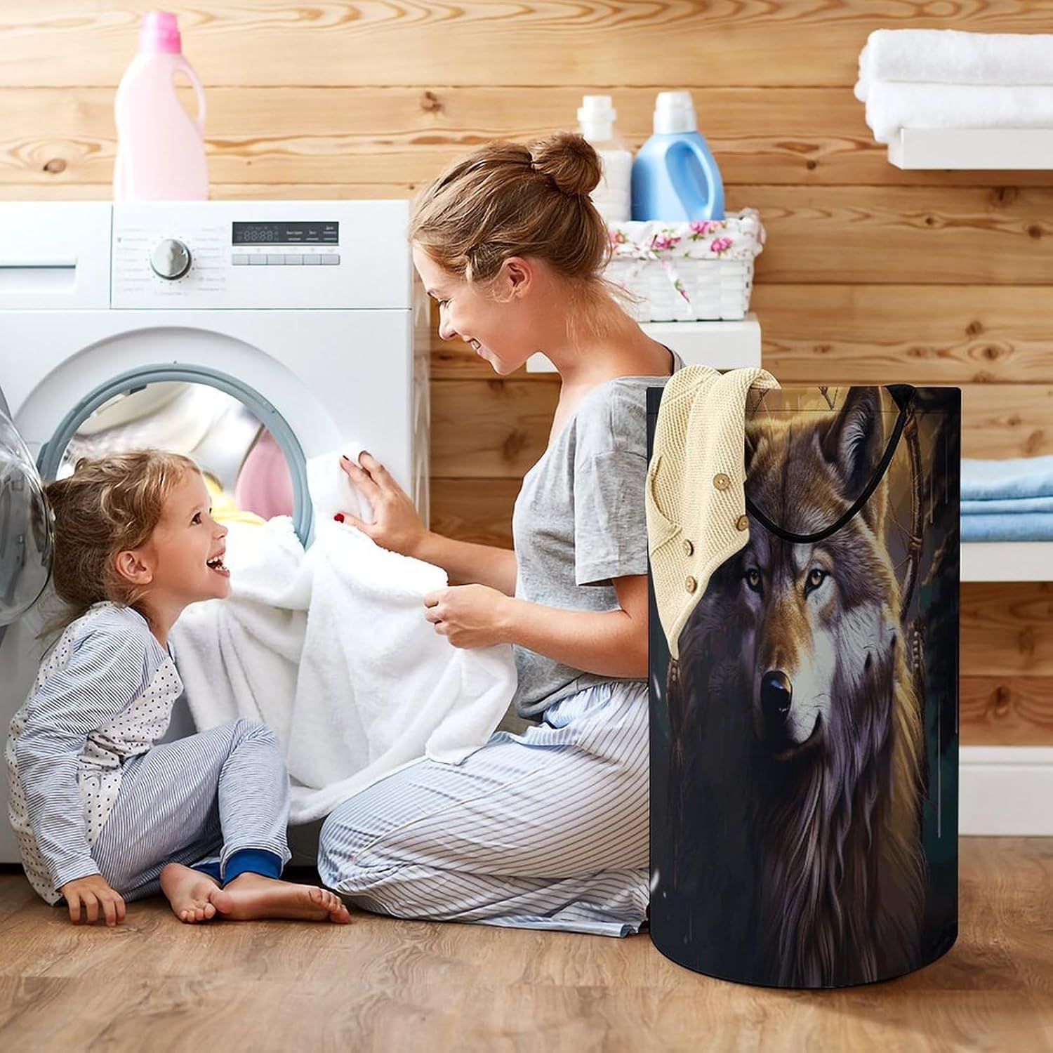 Dirty Clothes Basket Extra Large 110l Open Top Laundry Hamper With Portable Carry Handles, Foldable Waterproof Clothes Basket Spacious Laundry Bag For Bedroom Bathroom Laundry Room Dorm