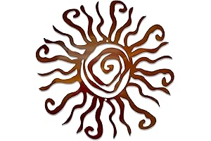 Southwesten Wall Decor: Wacky Sun - 12" / Copper