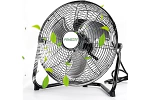 9 Inch Small Industrial Fan with Adjustable Tilt for Enhanced Cooling