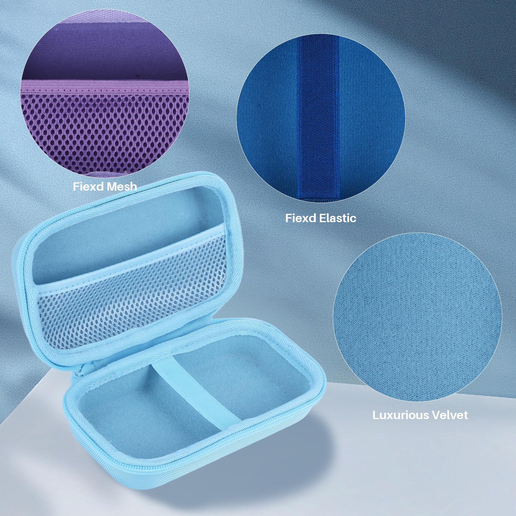 Lebakort Duro Viajar Caja Estuche Funda para usmile Irrigador bucal portátil C10 / C10s (Púrpura)