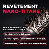 TYMO Brosse Soufflante Chauffante - One-Step Sèche-cheveux et Brosse Volume Ionique Pour Séchage Rapide, Lisser, Boucler, Créer du Volume, 3 Températures, 1200W, Or - 2