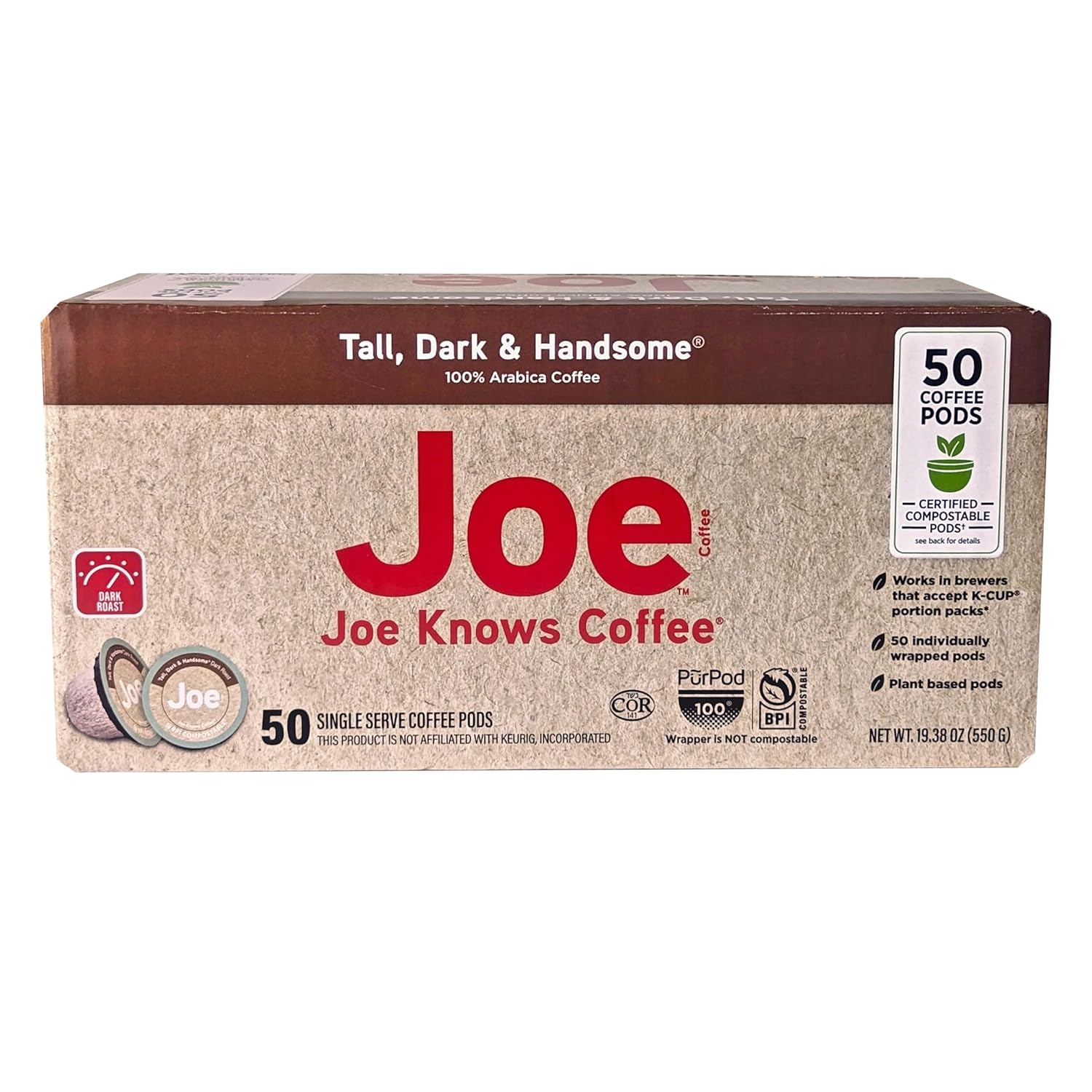 Joe Knows Coffee, Tall Dark and Handsome, Single Serve