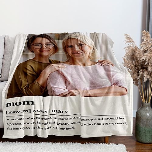Miniatura 9 de Regalos personalizados para parejas, mantas personalizadas para él y ella con fotos y nombre, regalos de "I Love You", cumpleaños para esposa,