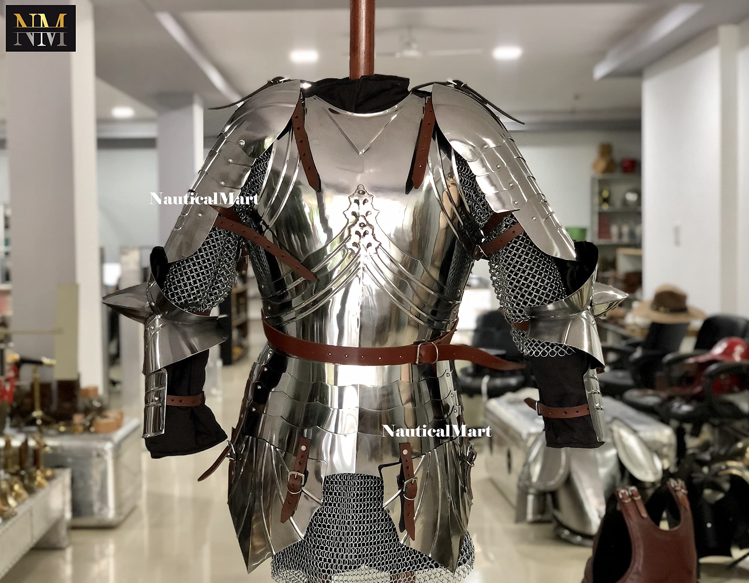 Medieval LARP Fantasy Costume Steel Armour Cuirass Breastplate
