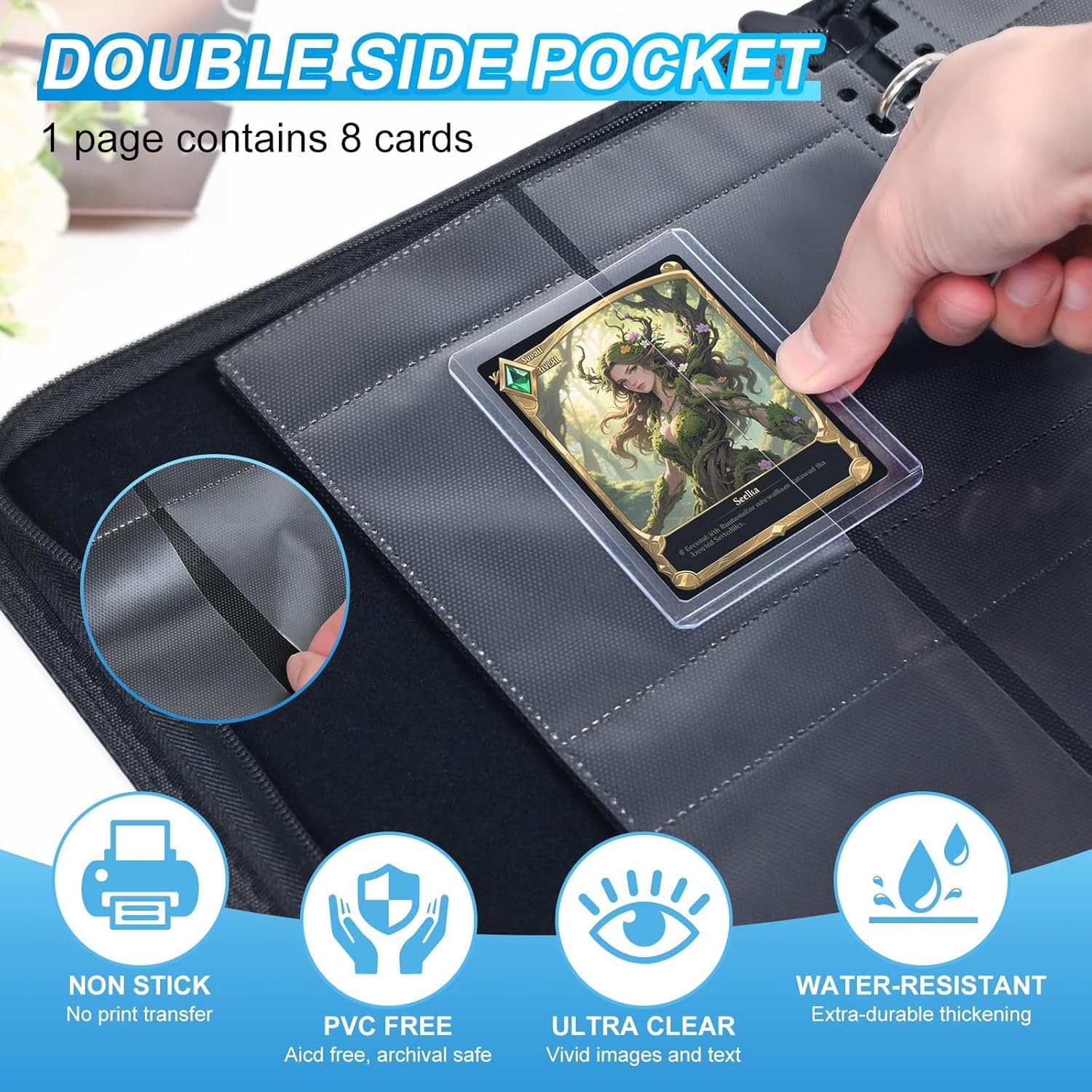 3x4 card binder Amazon.com: ARCHIVALPRO Toploader Binder (4 Pocket,White) main image 0