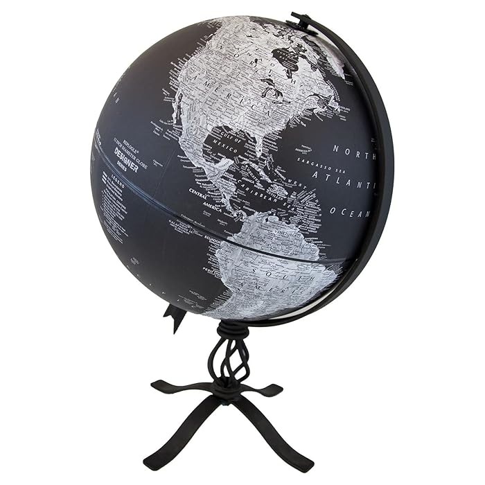 Buy Replogle Hamilton Designer Series Globe, Black Ocean World Globe