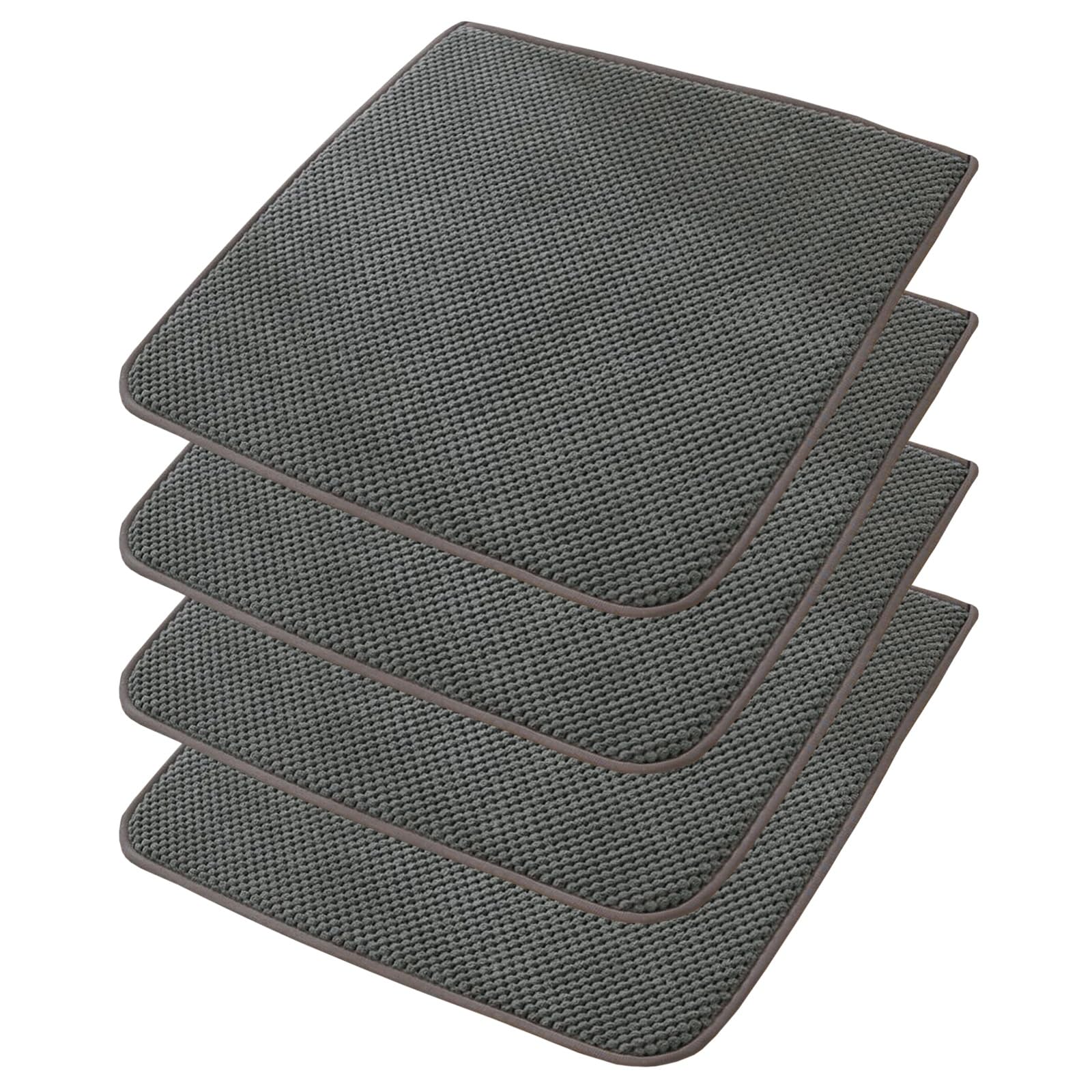 uyeoco Galette de Chaise 40x40cm/45x45cm/50x50cm Lot de 6/4/2/1 Carré Coussins Doux pour Intérieur Et Extérieur Coussins de Chaise de Bureau, Coussins d'Assisepour(S12,6PCS_45X45CM)