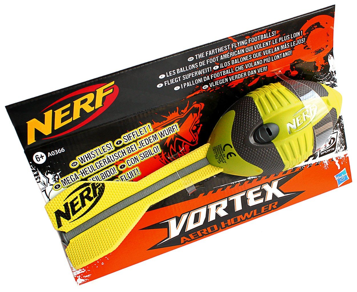 NERF Vortex Mega Heuler Kinder Spielzeug Wurfrakete Football Rocket Luftheuler