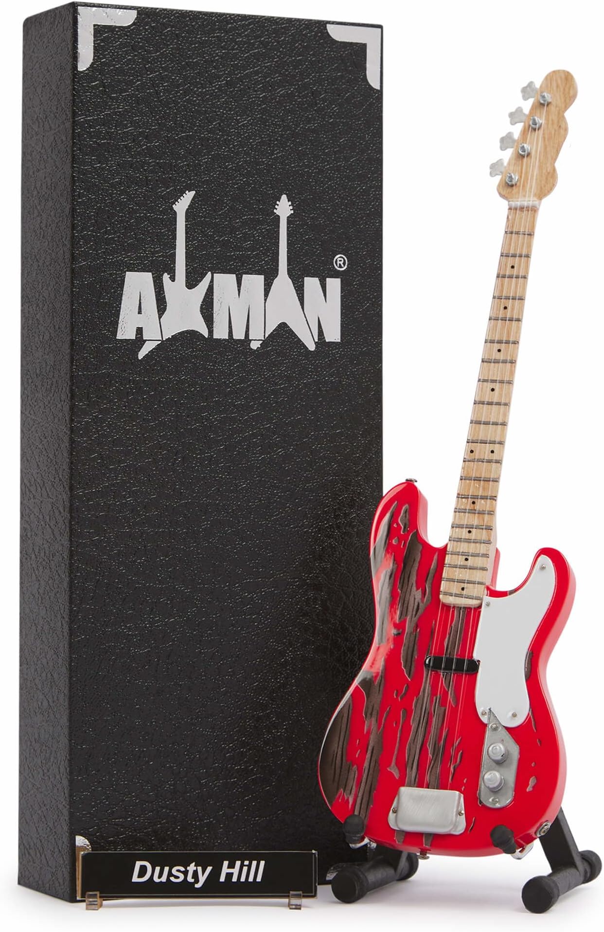 Axman Dusty Hill : Bass Guitar - Miniature Guitar Replica - Music Gifts