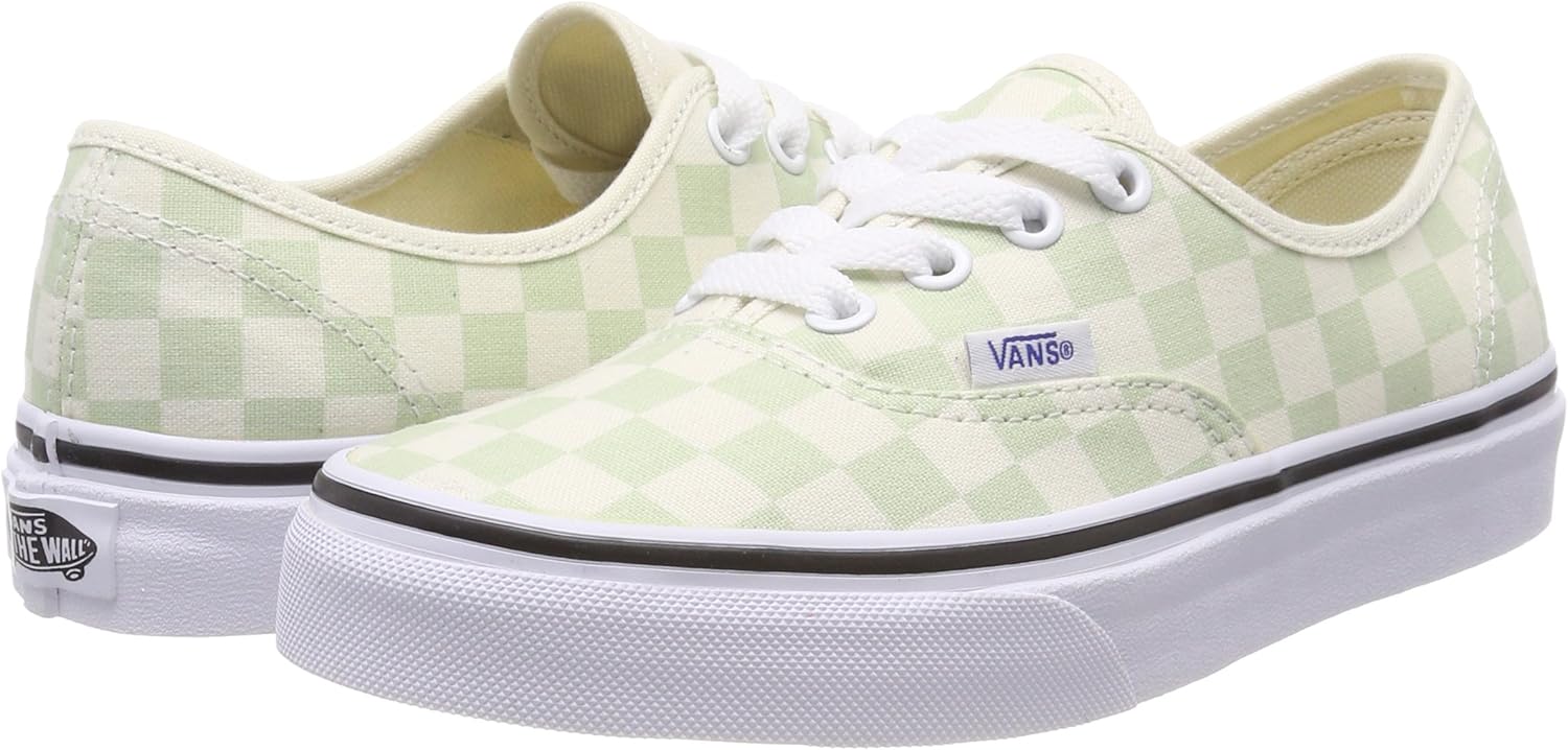 Vans Women's Low-Top Sneakers 11 Women/9.5 Men Green Checkerboard Ambrosia Classic White Q8j