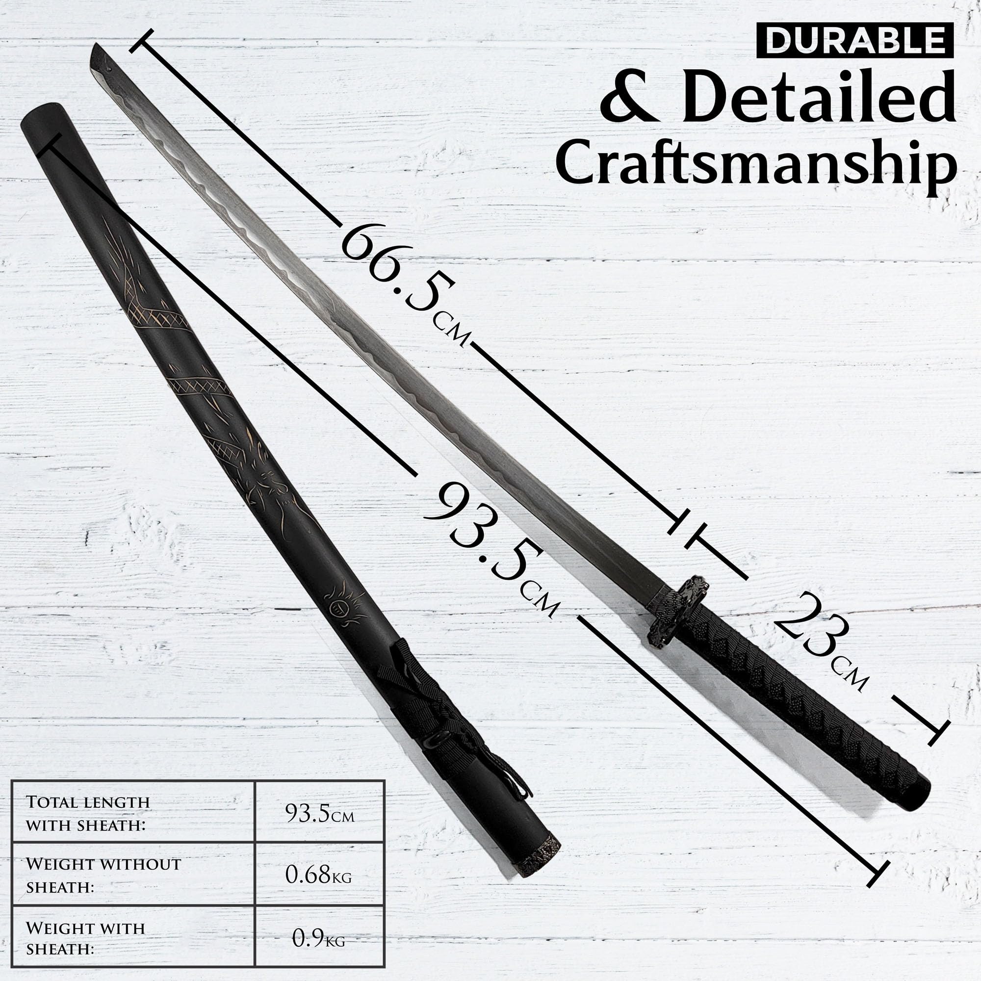 Katana Schwert echt Samurai Schwert aus Stahl mit Einer Scheide zur Dekoration für Shogun Shadows Sword Schwerter einen Sammler oder als Geschenk für Cosplay oder Anime