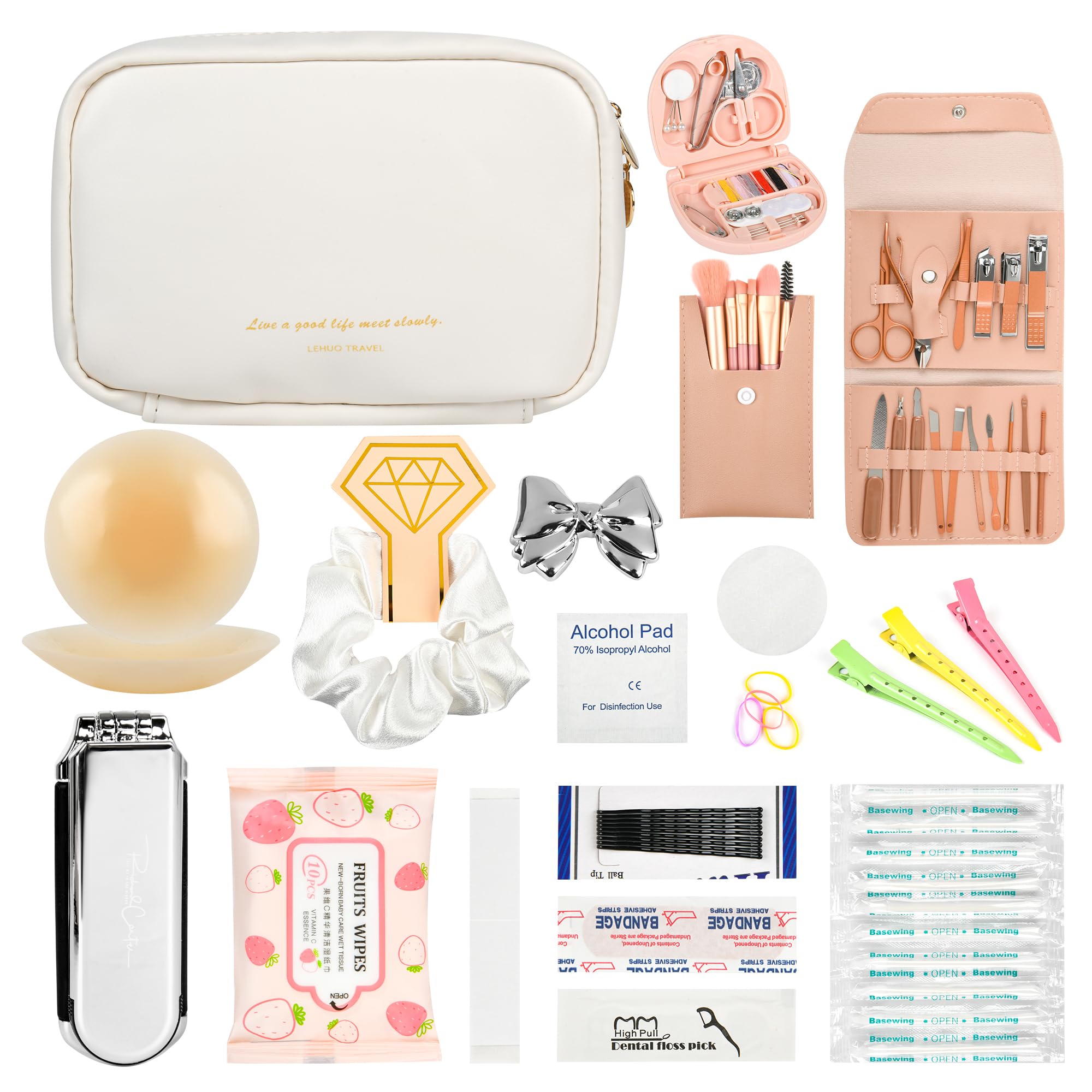 Seven uncles Bridal Emergency Kit for Wedding Day for Bride Weddings Ultimate Set with 36 Pcs Essentials Items for Brides | Ideal W-edding Day & Daily