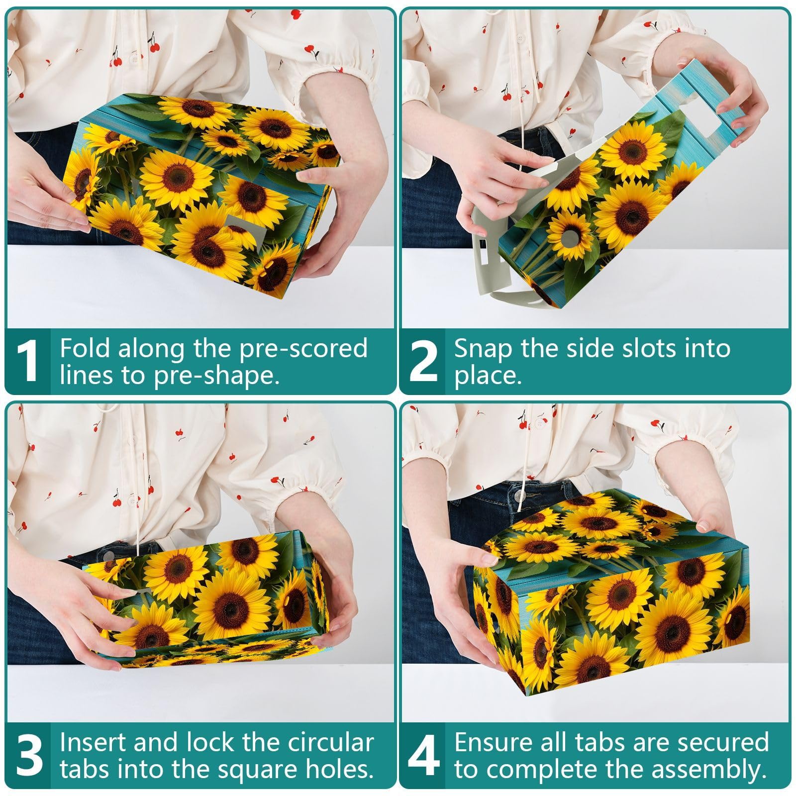 Confezione piatta Classic Sunflower Blue File Organizer
