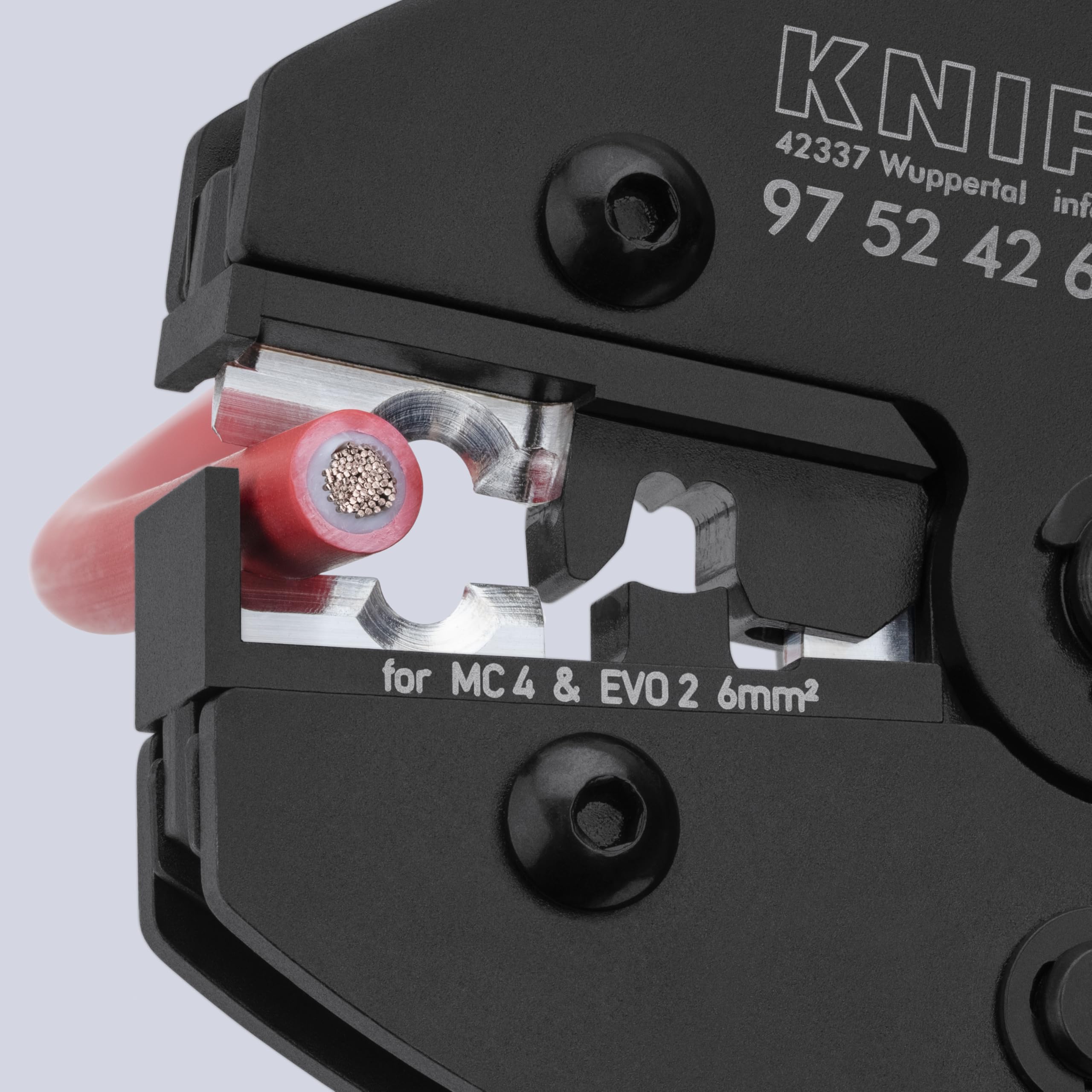 KNIPEX PreciForce Crimpzange für MC4-/MC4 Evo 2-Steckverbinder, 97 52 42 6