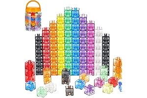 Jenaai Translucent Linking Cubes for Early Learning