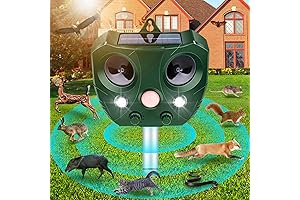 Solar Ultrasonic Animal Repeller Outdoor