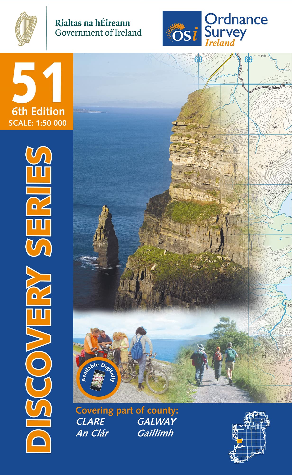 Discovery Series 51 – County Clare and Galway (Irish Discovery Series)
