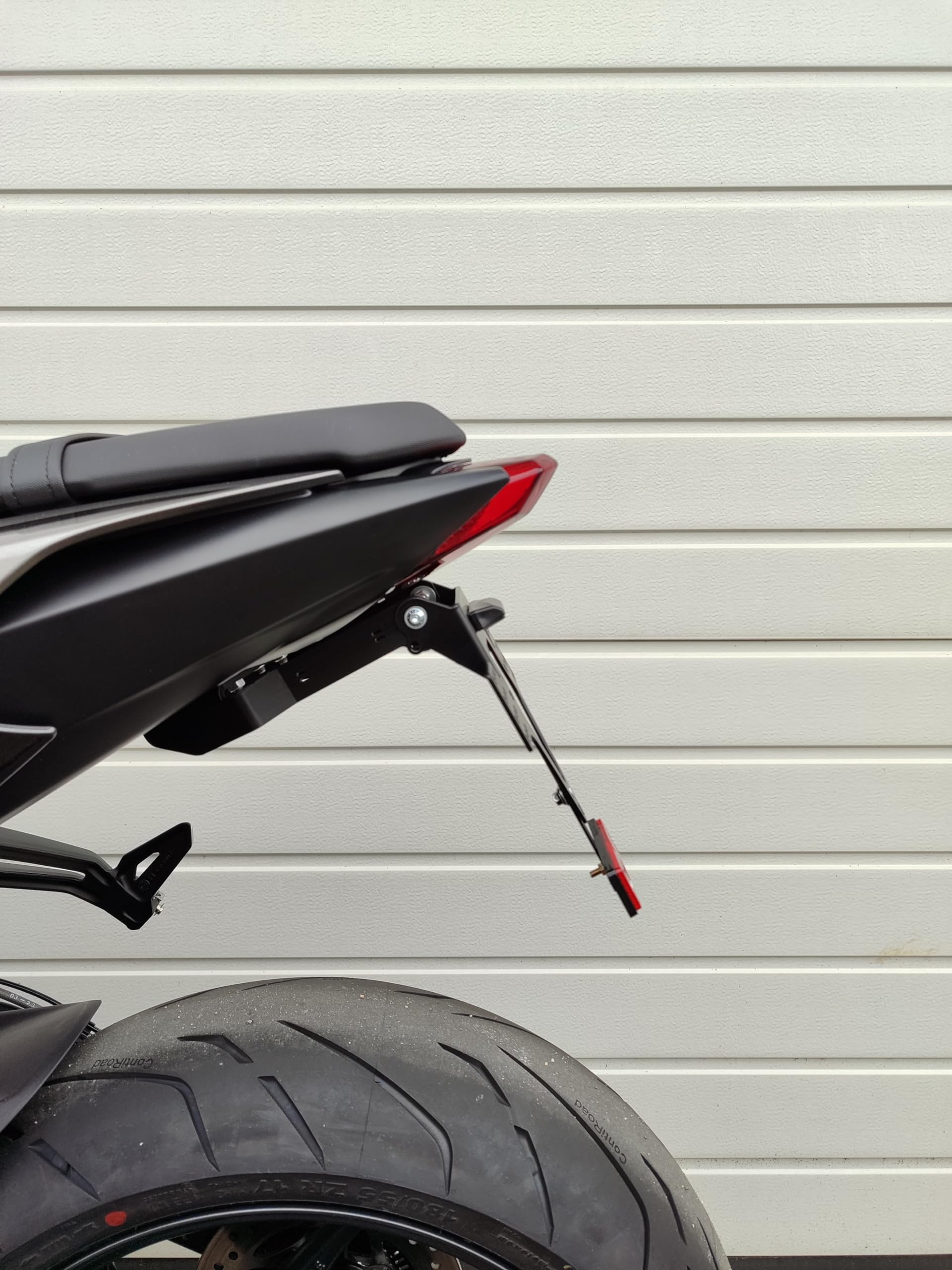 Portamatrículas para Triumph Street Triple 675 765 R 13-24 portamatrículas GroFaTec EVO Set portamatrículas Cola Corta conversión Trasera Porta Targa Triunfo Cola Tidy Tail Tidy