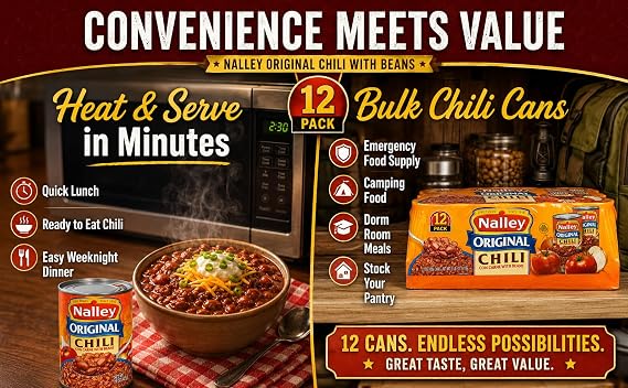 Nalley Chili w/ Beans Original - 15 oz (12 pack)