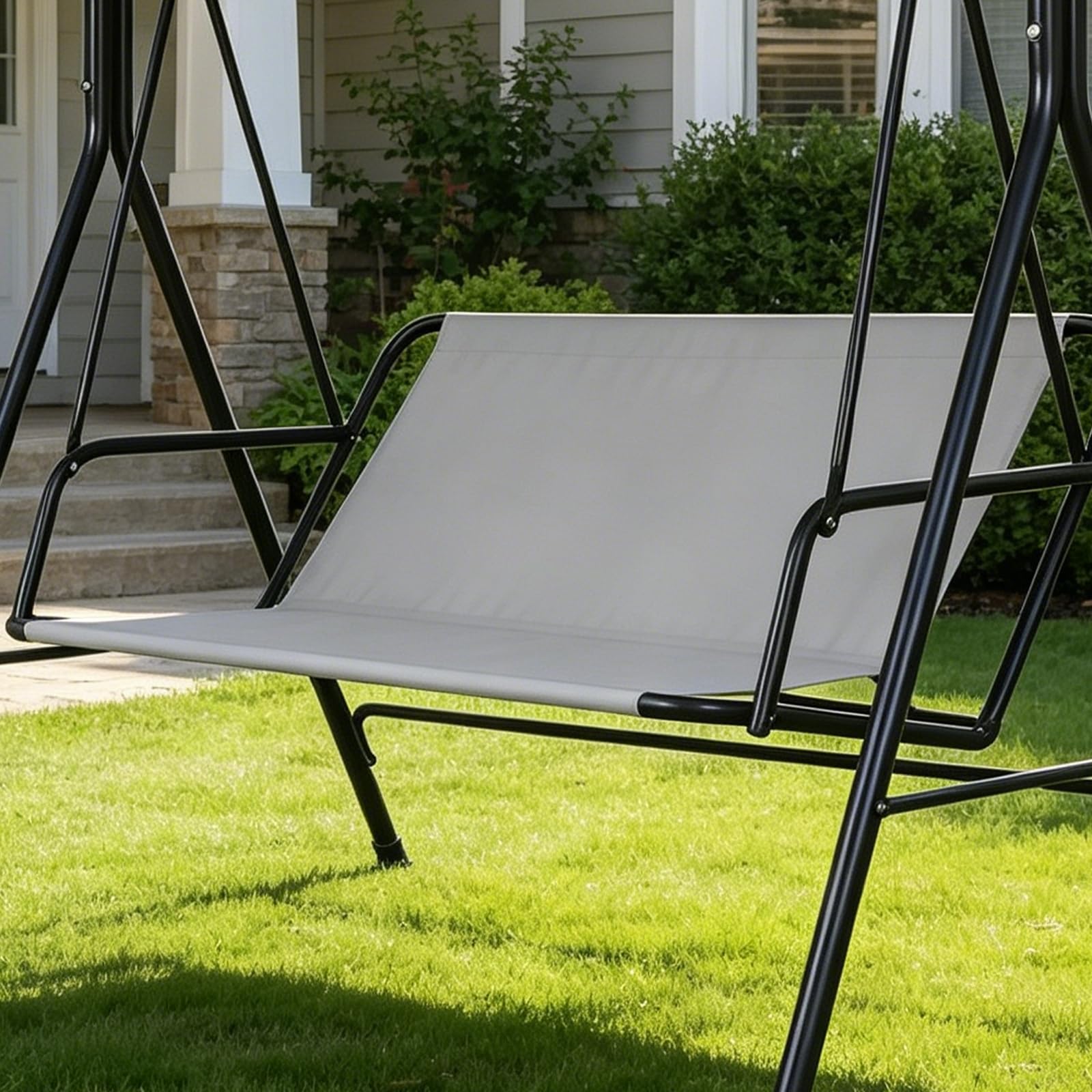 115 × (48 + 48 cm), rivestimento del sedile di ricambio per altalena Hollywood, materiale 600d, impermeabile, rivestimento per sedia a dondolo da giardino, per esterni