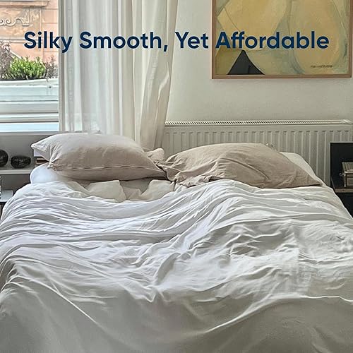 Miniatura 8 de Vesta Juego de sábanas refrescantes  Sábanas de bambú para dormir con calor, suaves, transpirables y ligeras, sábana bajera, sábana encimera, 2