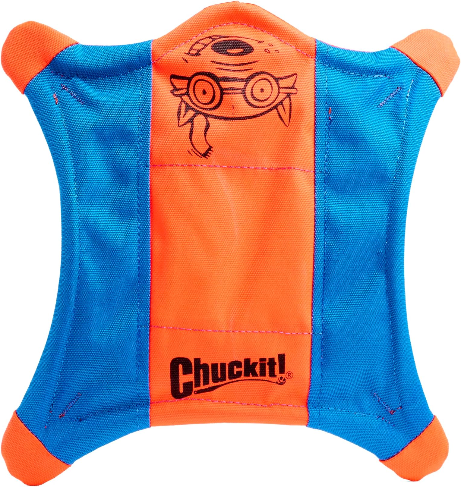 Flying Squirrel Spinning Dog Toy, Large (Orange/Blue), Multi, Large (11 in x 11 in)