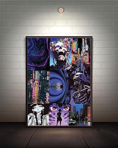 Miniatura 4 de Cyberpunk - Kit de collage de pared de arte estético de anime retro futurista de los años 90 para dormitorio, 50 piezas de impresiones de pared de