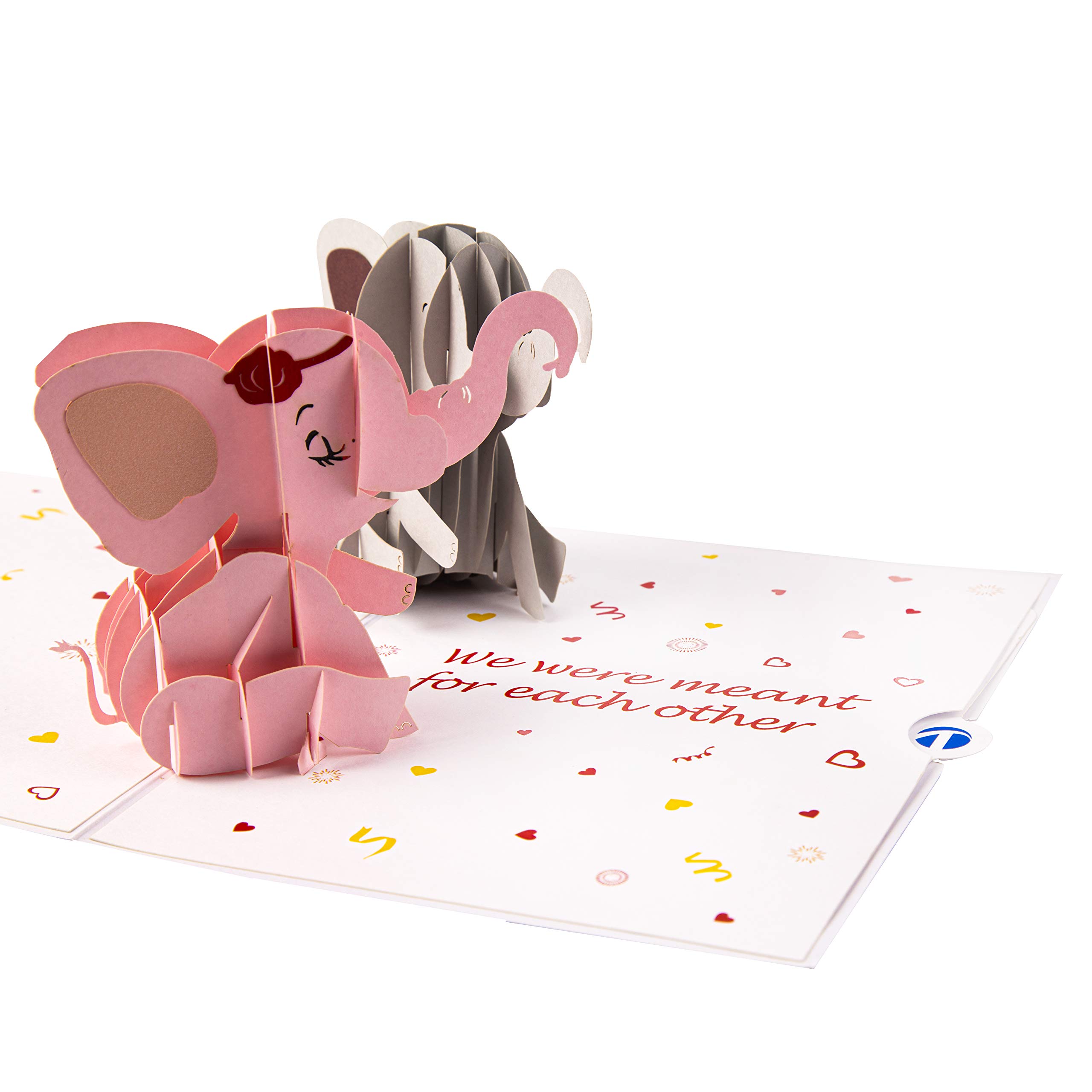 Amazon.com : TRUANCE Pop Up Card Valentines Day Cards, Love Card,  Anniversary Card, Two Elephant, Gift Card On Valentine Day : Office Products