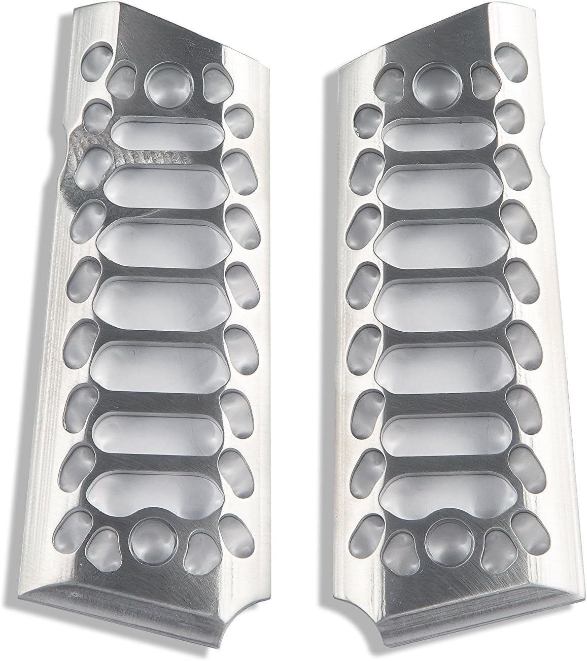 1911 Compact/Officer Grips Cobra Skeleton Brushed