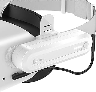 Dxldfks Battery Pack for Oculus Quest 2 Accessories Compatible with Meta Quest 2, Quest Pro, PICO 4 VR Headset, 5000mAh Extended 2-4H Playtime 3.54 oz Small Lightweight Portable