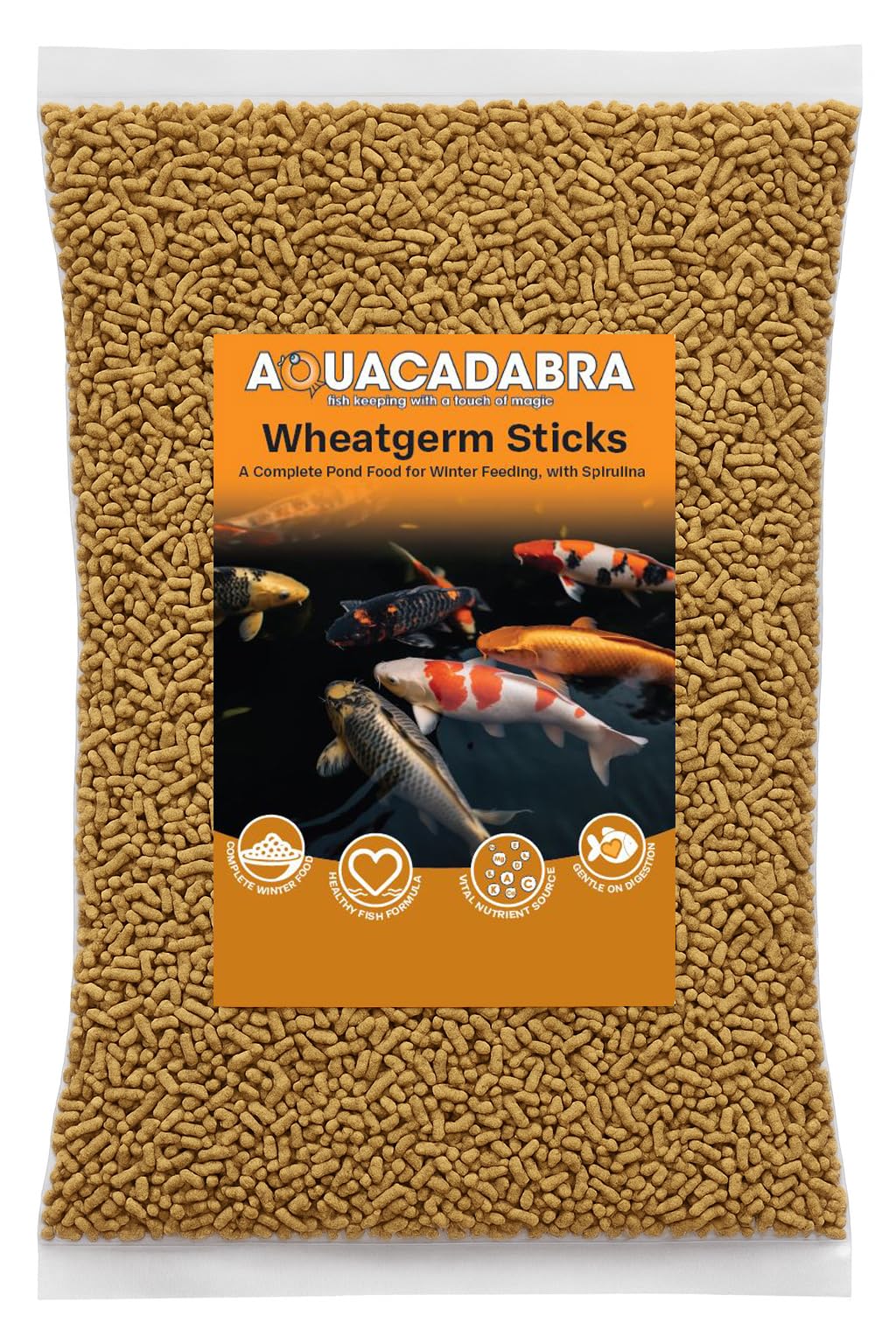 Aquacadabra Pond Wheatgerm Winter Autumn Cold Weather Koi Fish Food Sticks 5kg