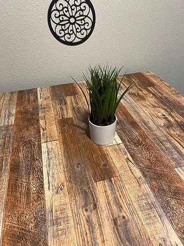 Miniatura 2 de TANONE Papel tapiz de madera de 1181 x 17.8 pulgadas para pared, papel adhesivo de madera para encimera de cocina, autoadhesivo, extraíble, despegar