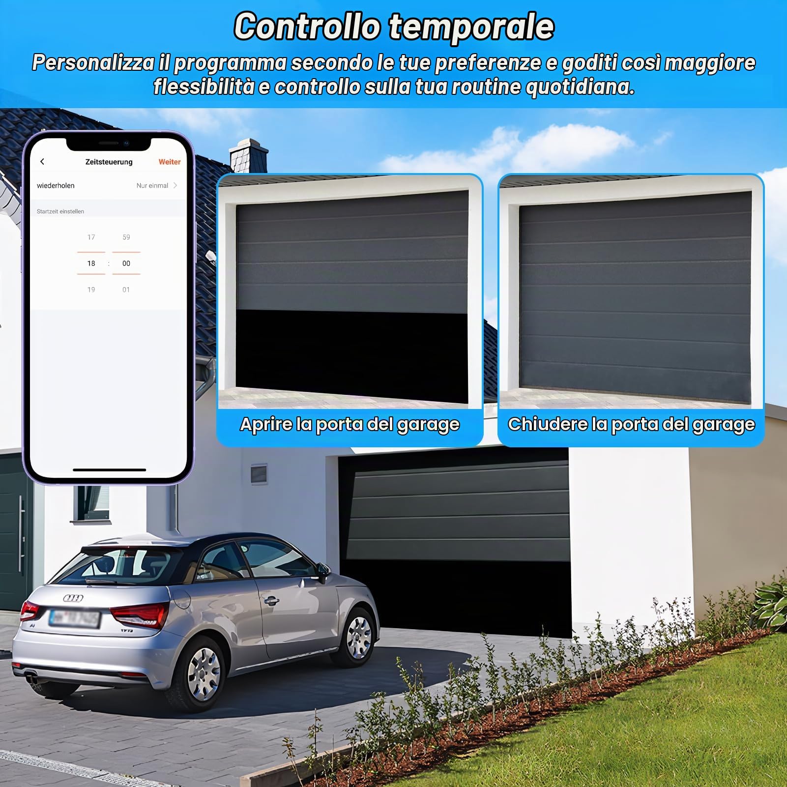 Apri Cancello Collegato Apriporta Garage Collegato WiFi Controllo App Tuya | Telecomando Intelligente Porta Compatibile con Alexa, Google Assistant Controllo Vocale (2)