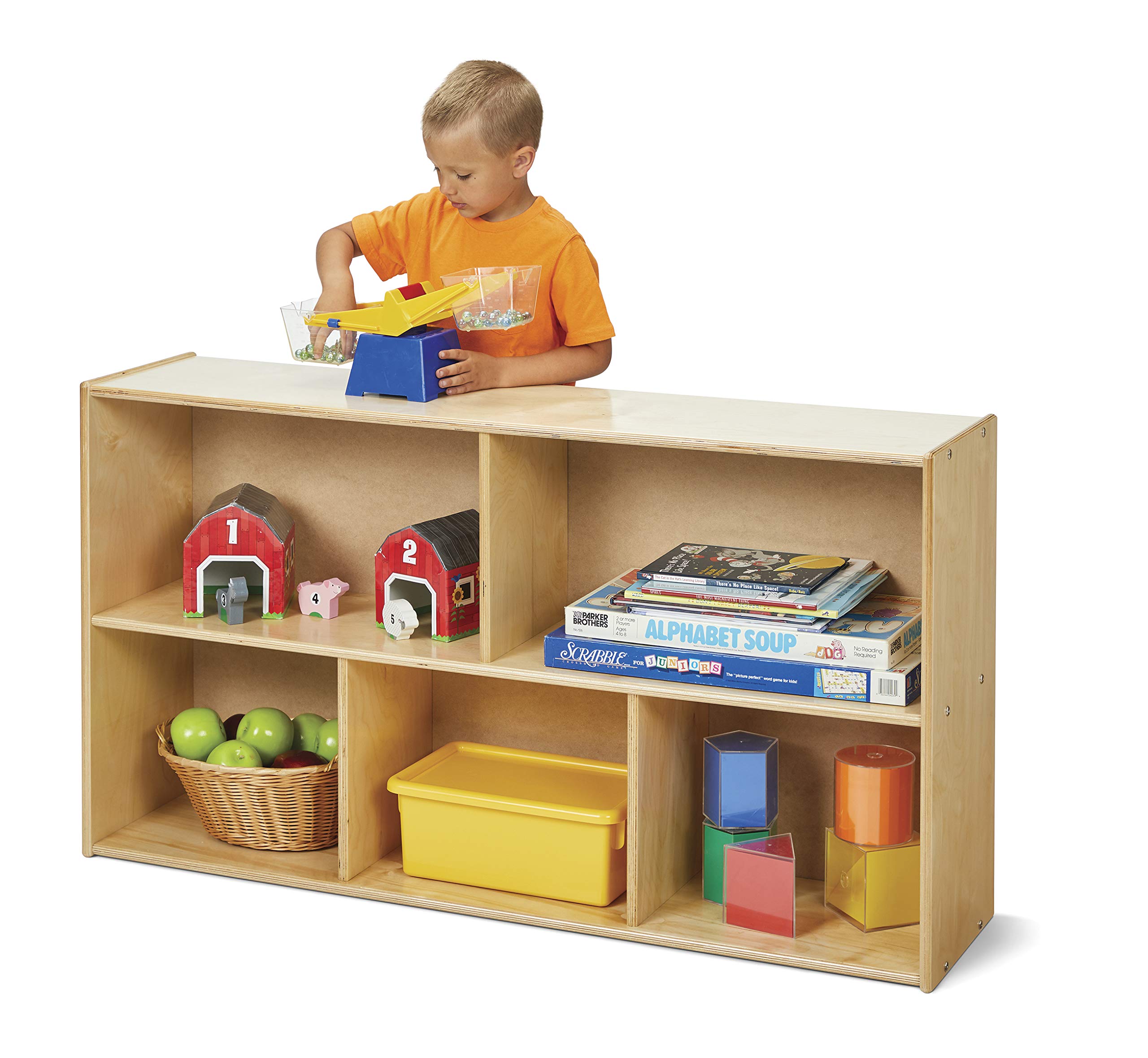 Young Time Jonti-Craft 7143YT Low Single Storage Shelves - Kids Classroom Shelf