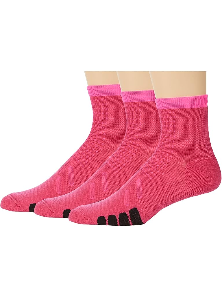 Pink Eurosock Bike Quarter Compression 3-Pack