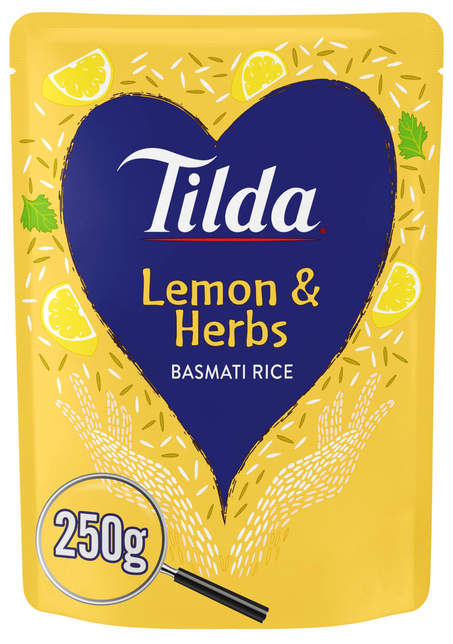 Tilda Lemon and Herbs Steamed Basmati Rice, 250 g