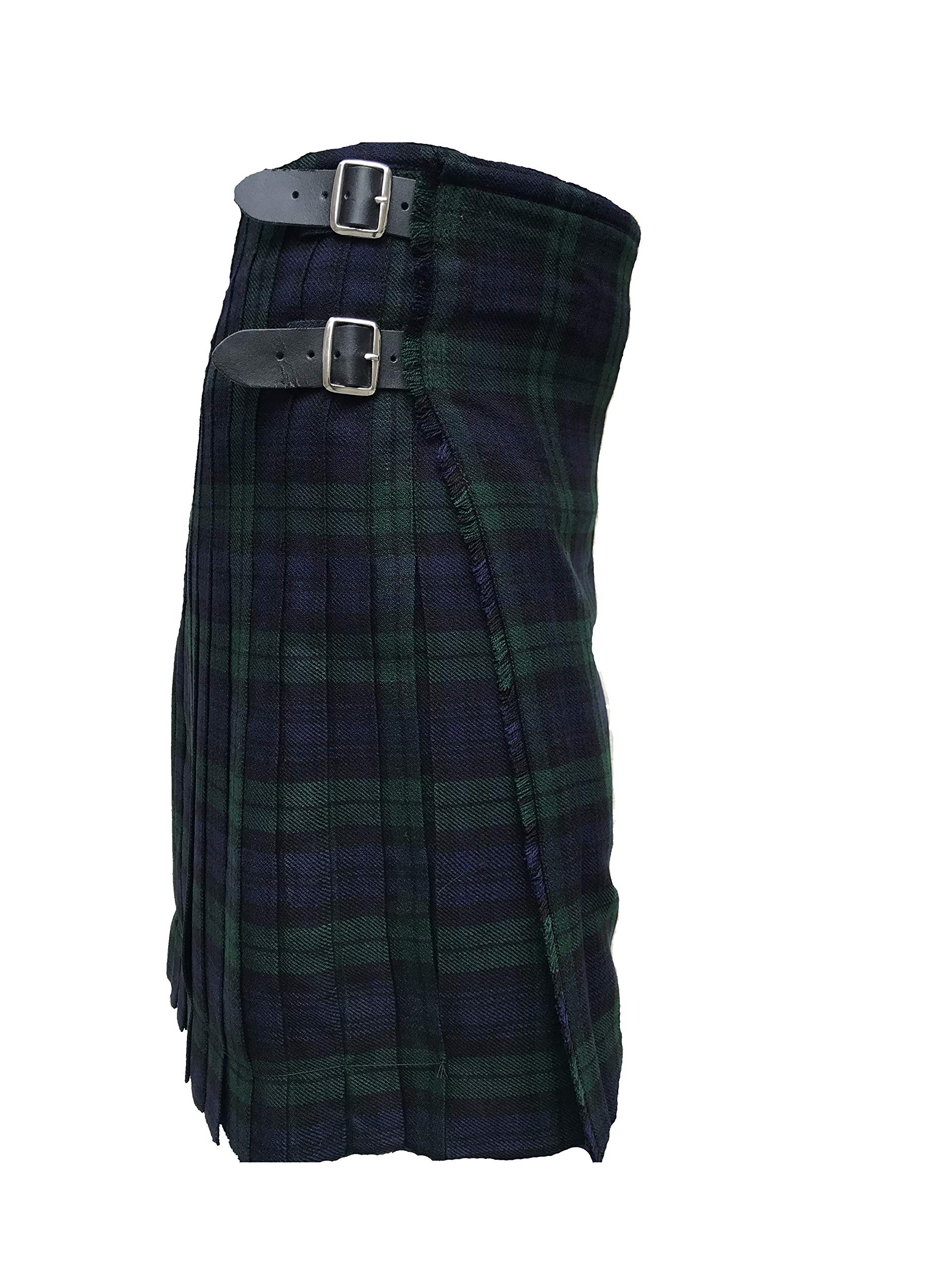 Z&N PRODUCTS Blackwatch 8 Yard Kilts Scottish Men Kilts 16oz, Casual Tartan Kilt (34")