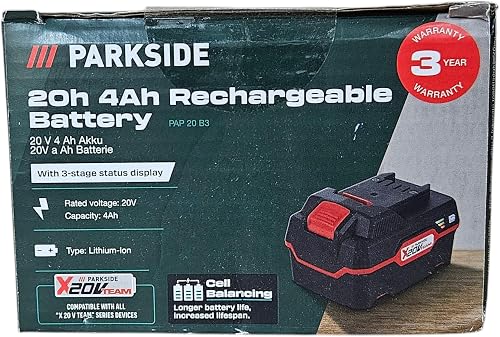 Parkside XTEAM Series Lithium Ion Battery 20 V 4Ah - 1