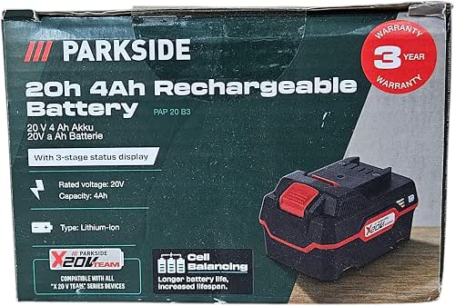Parkside XTEAM Series Lithium Ion Battery 20 V 4Ah