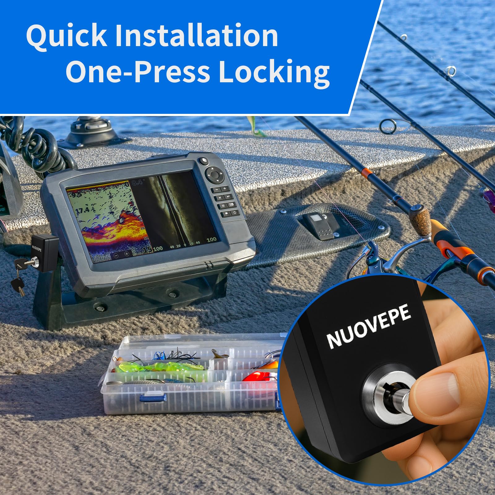 2 fish finders same boat NUOVEPE Rectangle Aluminum Finder Lock, Pack, Black Baby Bass Spinnerbait | Style:Perch Sweetheart F:Left Hand