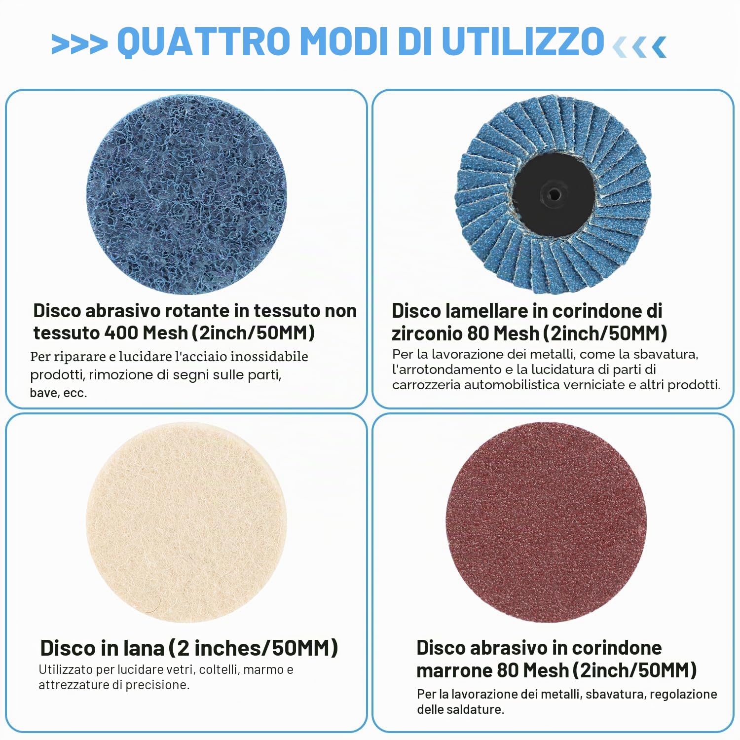 LALAGO Set di smerigliatrici ad aria compressa a 90°, smerigliatrice orbitale, smerigliatrice angolare, levigatrice ad aria compressa con disco di sabbia corindone da 50 mm, valvola ad aria 80 rete